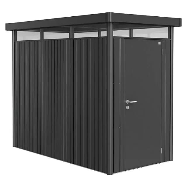 Biohort Metall-Gerätehaus HighLine Dunkelgrau-Metallic 3,3m² Standardtür