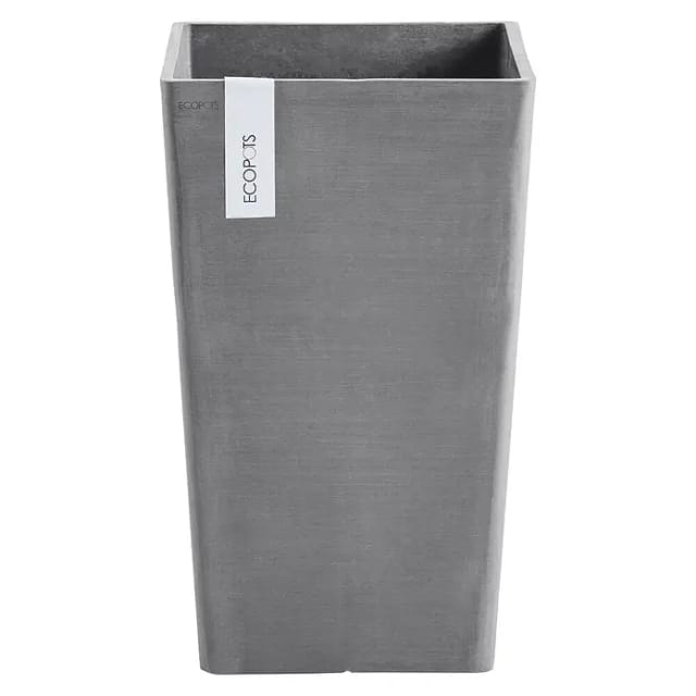 Ecopots Pflanztopf Rotterdam 30 cm x 30 cm x 50 cm Grau