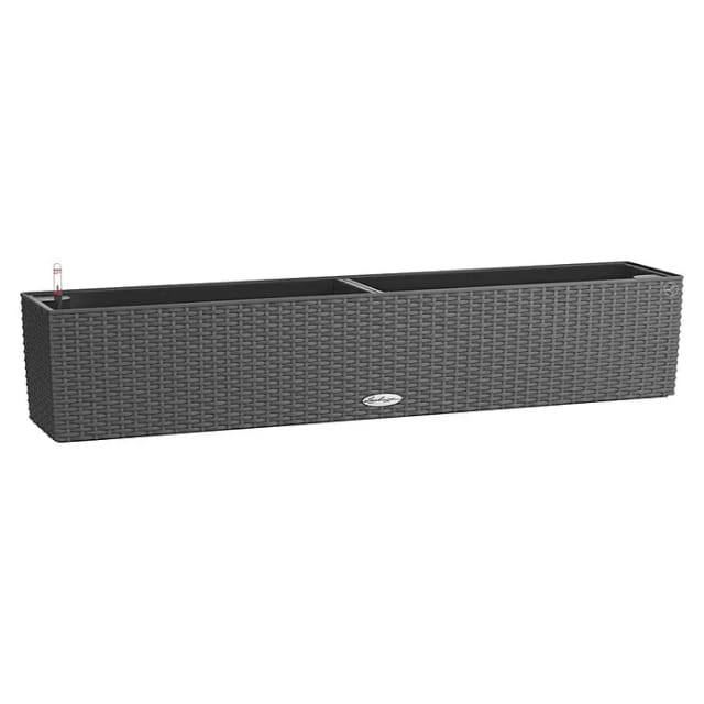 Lechuza® Pflanzgefäß Balconera Cottage 100 cm x 19 cm Granit