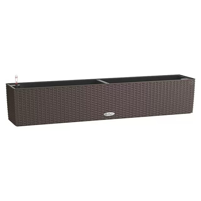 Lechuza® Pflanzgefäß Balconera Cottage 100 cm x 19 cm Mokka