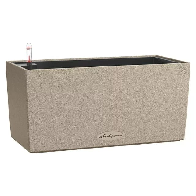 Lechuza® Pflanzgefäß Balconera Stone 40 cm x 19 cm Sandbeige