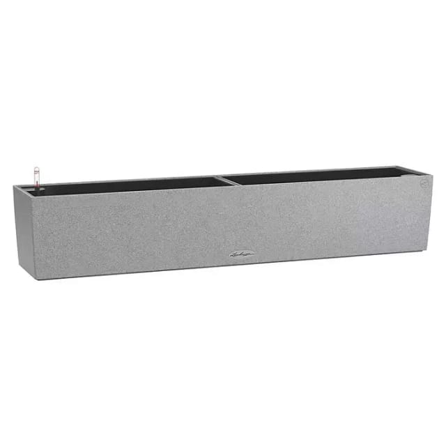 Lechuza® Pflanzgefäß Balconera Stone 100 cm x 19 cm Steingrau