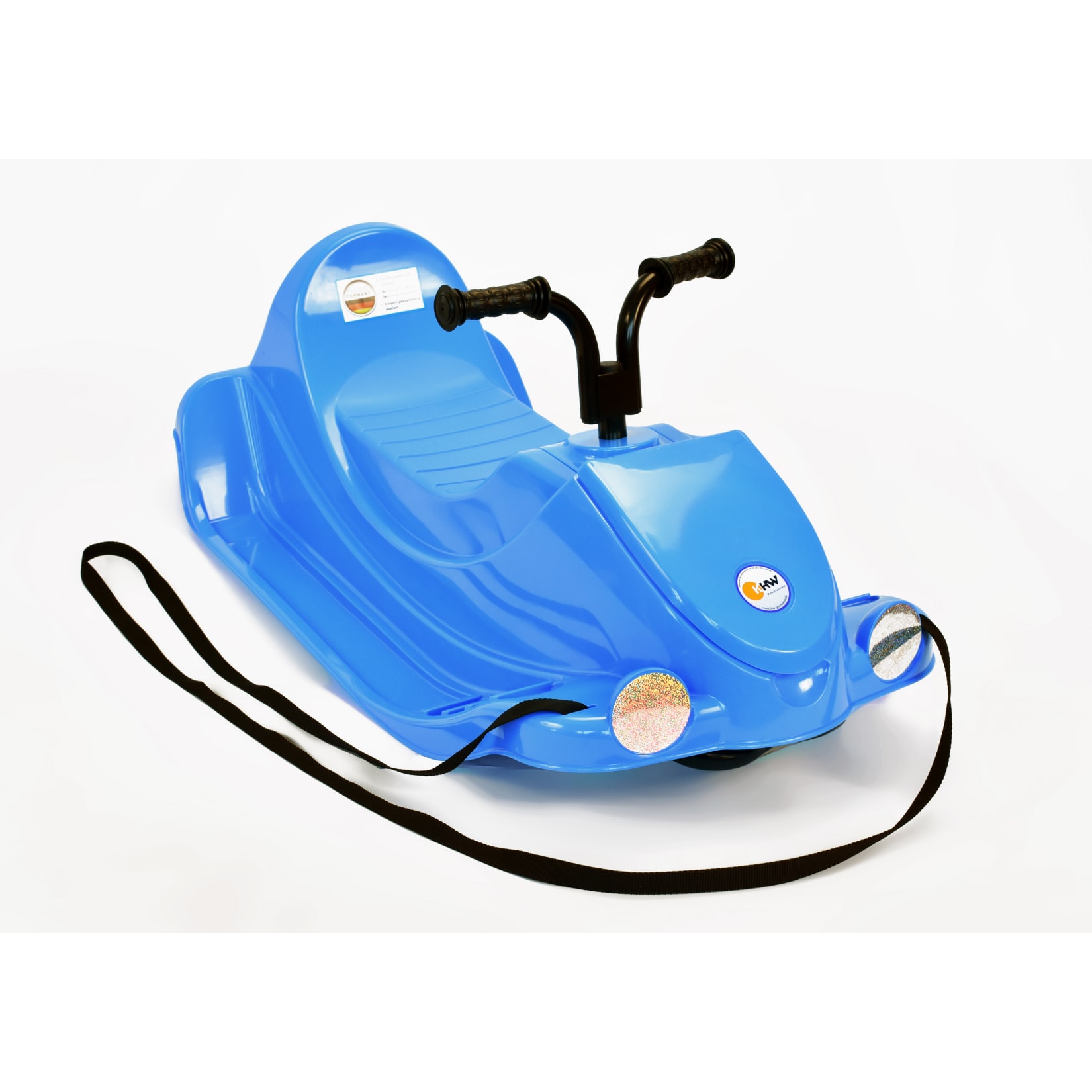 KHW Schlitten Snow Quad mit Lenker und Stickerbogen Iceblue