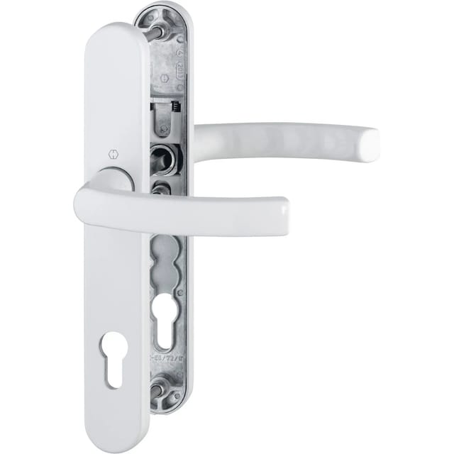 Hoppe Profiltür-Garnitur Liége Aluminium Weiß