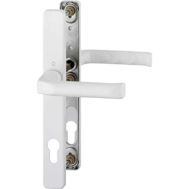 Hoppe Profiltür-Garnitur London Aluminium Weiß
