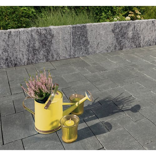 Diephaus Mauerstein Maximo Nola Weiß-Schwarz 40 x 10 x 10 cm PE3