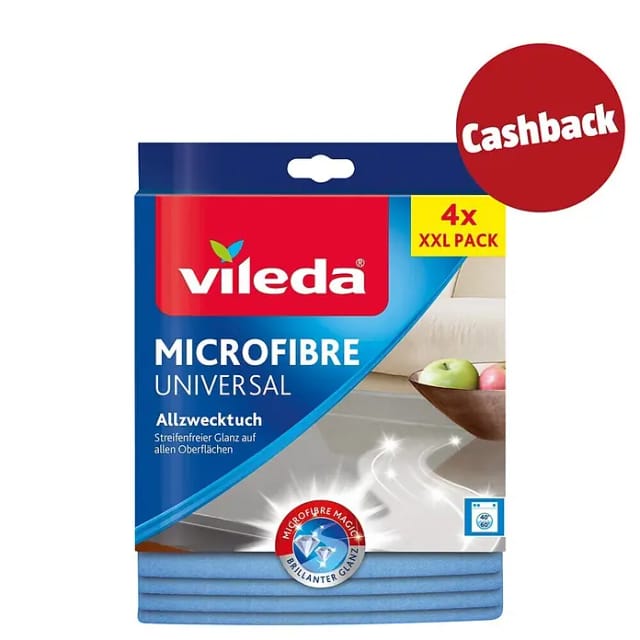 Vileda Mikrofaser Allzwecktuch Universal 4er-Sparpack