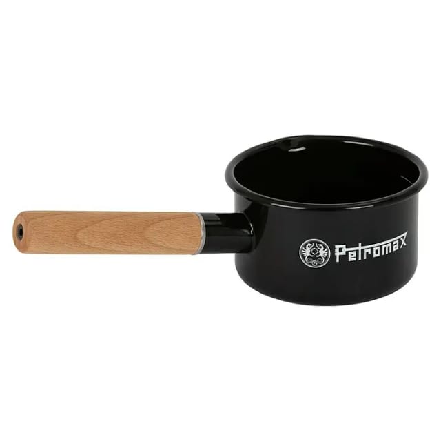 Petromax Emaille Stieltopf Schwarz 0,5,