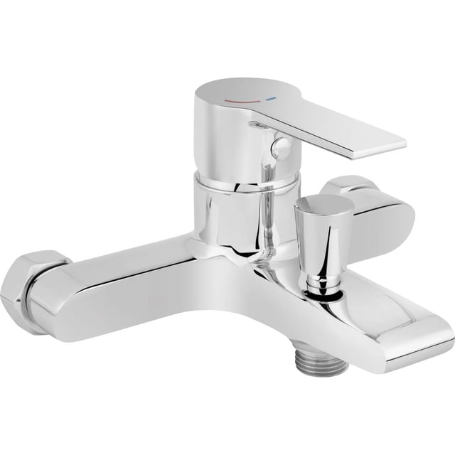 Wannenarmatur Bisenzio Einhebel Chrom-Optik
