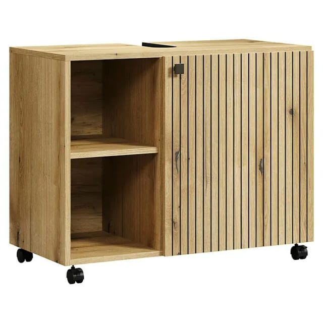 Trendteam Waschbeckenunterschrank Pure Bliss mit Rollen Artisan Eiche 80 cm FSC®
