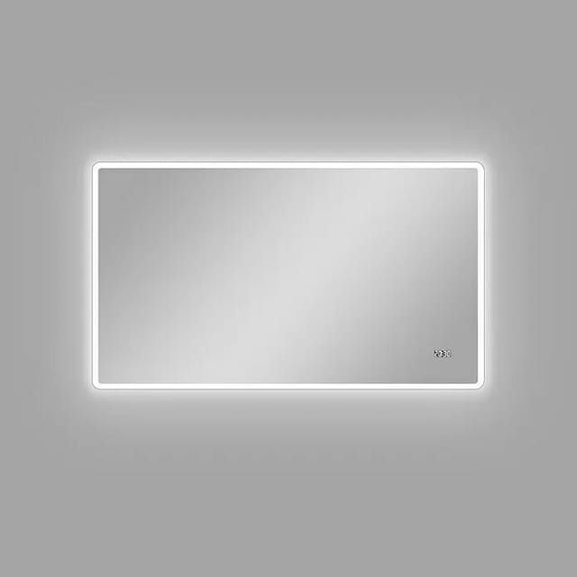 DSK Design LED-Lichtspiegel Silver Porto 120 cm x 70 cm