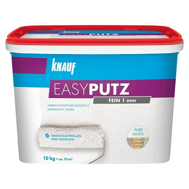 Knauf Easy Putz Schneeweiß Matt Fein 1 mm Körnung 10 kg