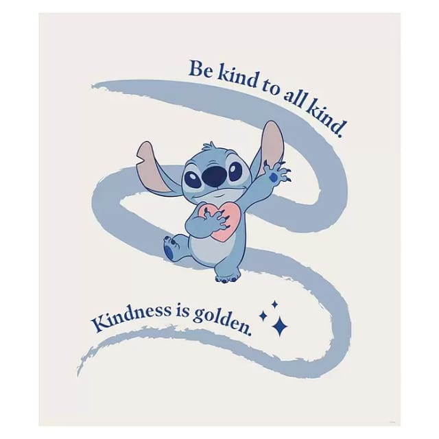 Komar Wandbild Stitch Kindness 50 cm x 70 cm