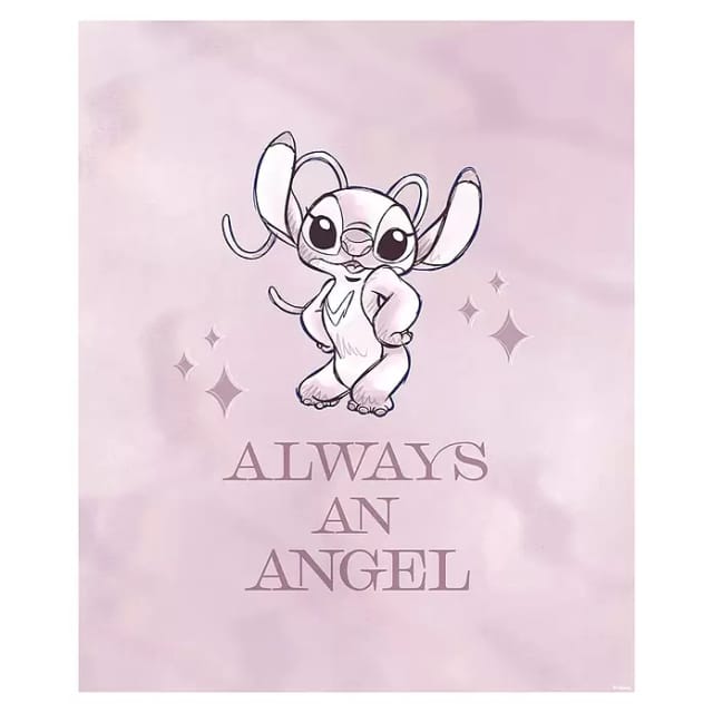 Komar Wandbild Stitch Always an Angel 30 cm x 40 cm
