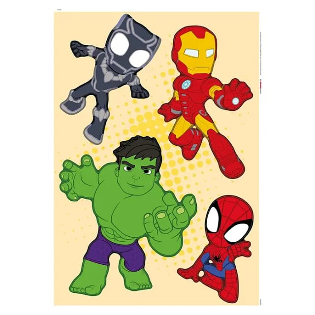 Komar Deko-Sticker Spiderman Group