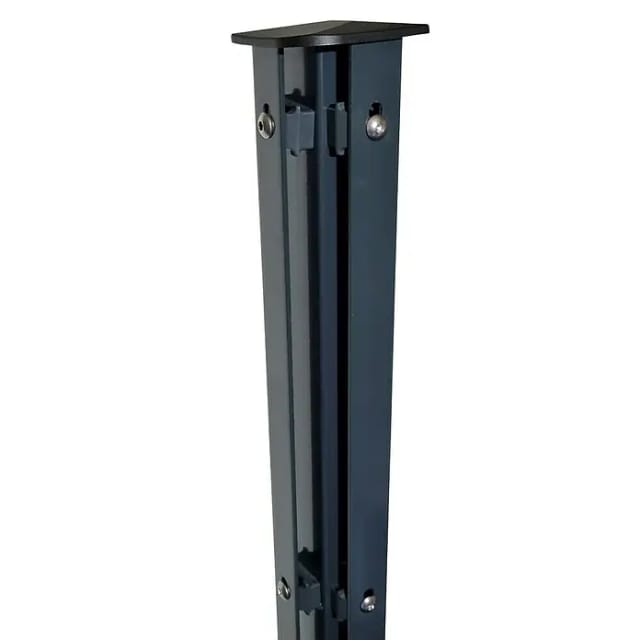 Zauneckpfosten für Doppelstabmattenzaun Abdeckleiste Anthrazit 60 cm