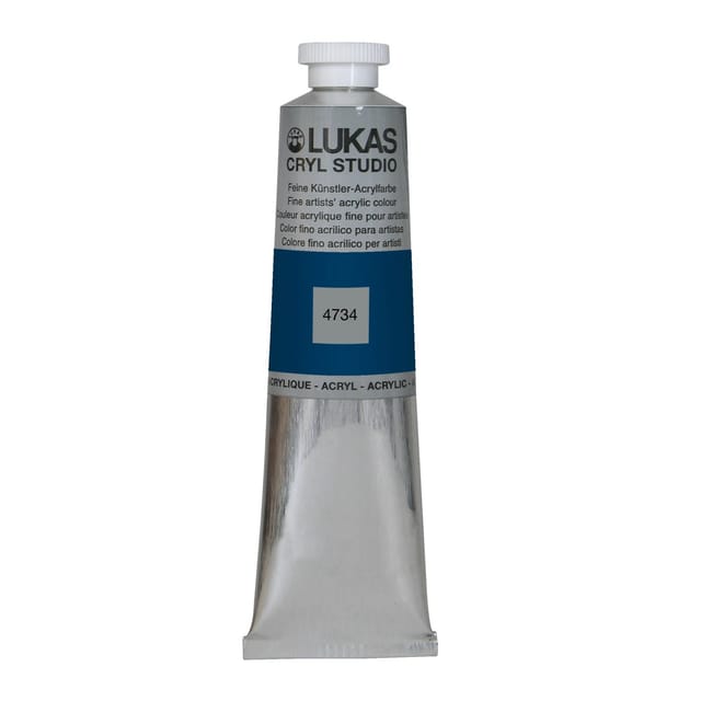 Lukas Cryl Studio Acrylfarbe Aluminiumtube Preussischblau 75ml