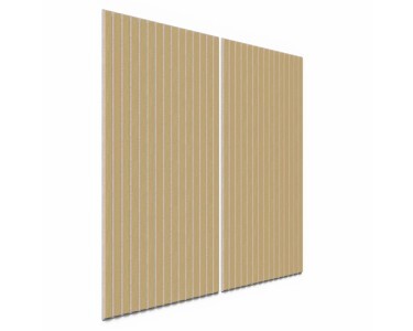 [gebraucht] B-ware Akustikpaneel Wandverkleidung Akustikfilz Grau 119,8cm X 60cm Mdf Eiche Natur