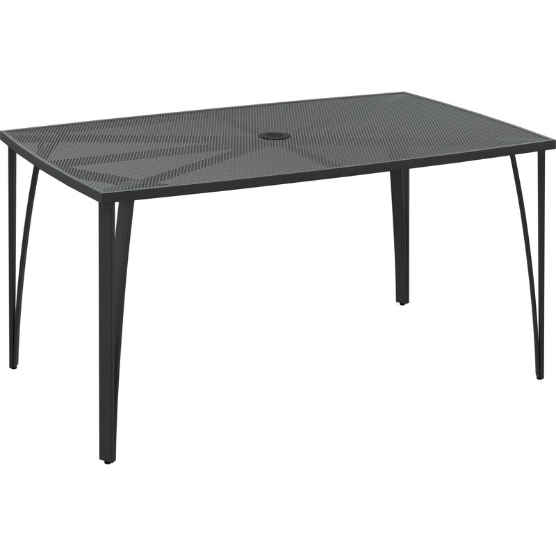 [gebraucht] B-ware Gartentisch Sacramento Anthrazit 150x90cm Terrassentisch Outdoor Tisch Möbel
