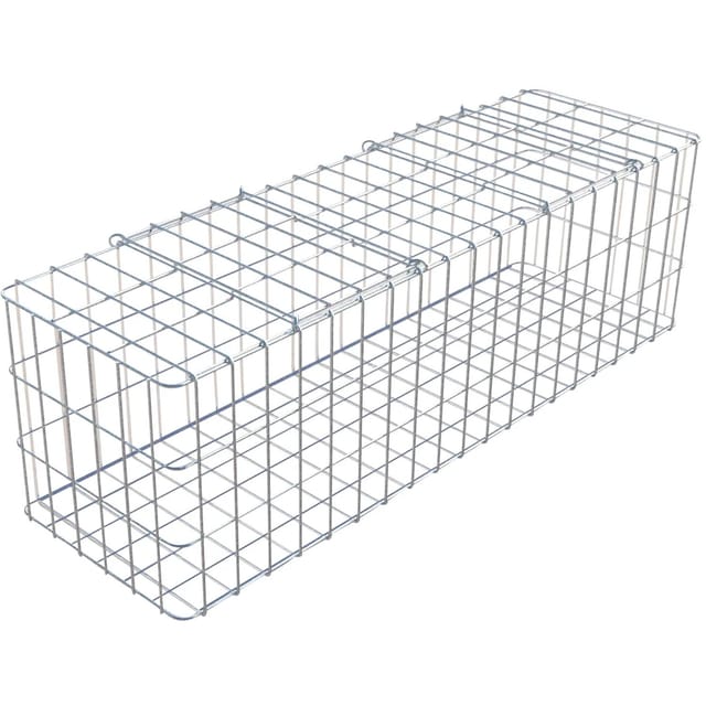 Gabiona Gabione feuerverz 32 x 102 x 32 cm Maschenw 5 x 10 cm