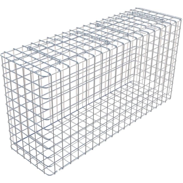 Gabiona Gabione feuerverz 52 x 102 x 32 cm Maschenw 5 x 5 cm