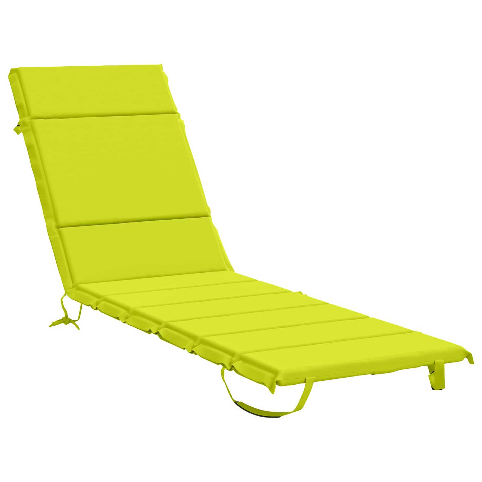 Sonnenliege Kissen Gemert 100 % Polyester Hellgrün Vidaxl