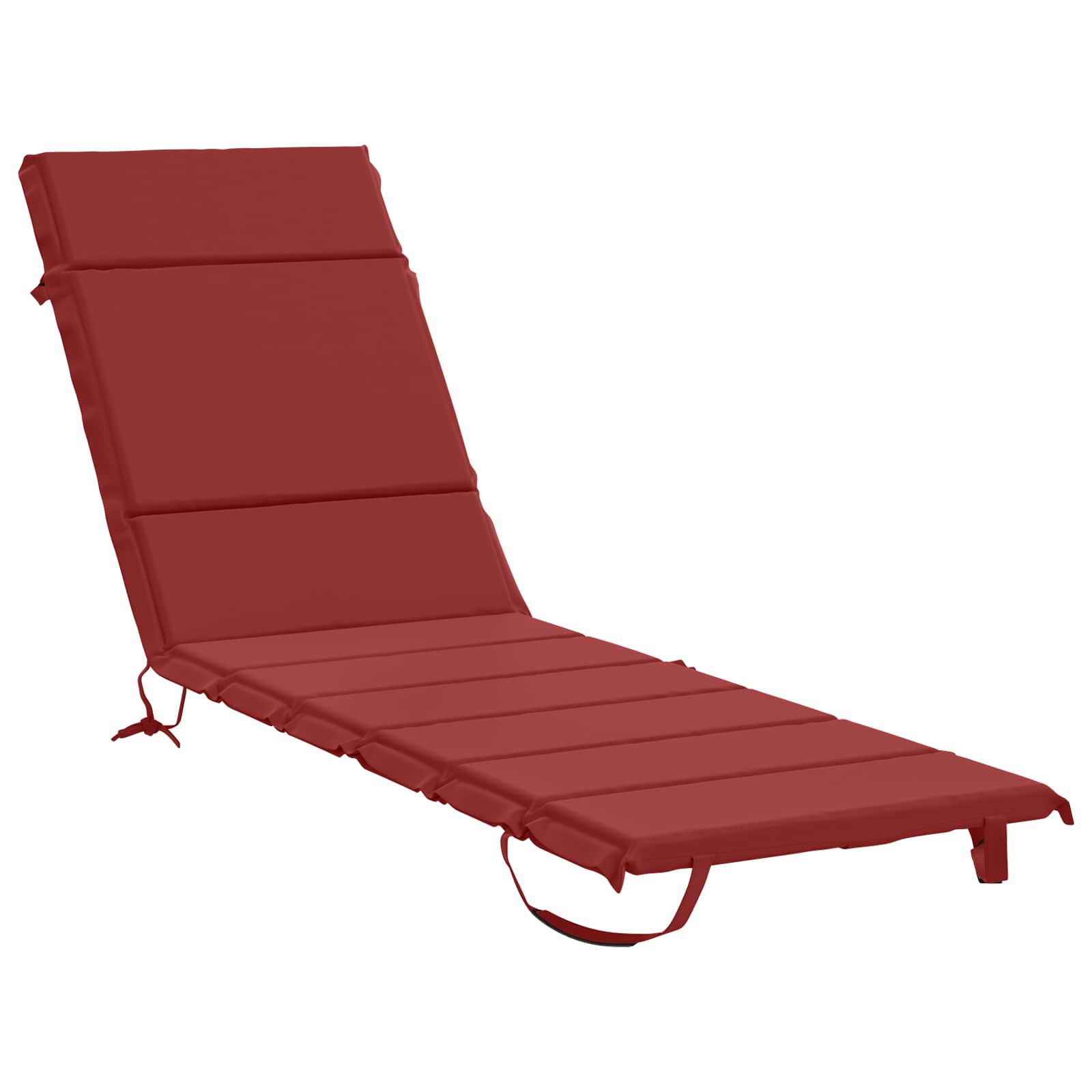 Sonnenliege Kissen Gemert 100 % Polyester Weinrot Vidaxl