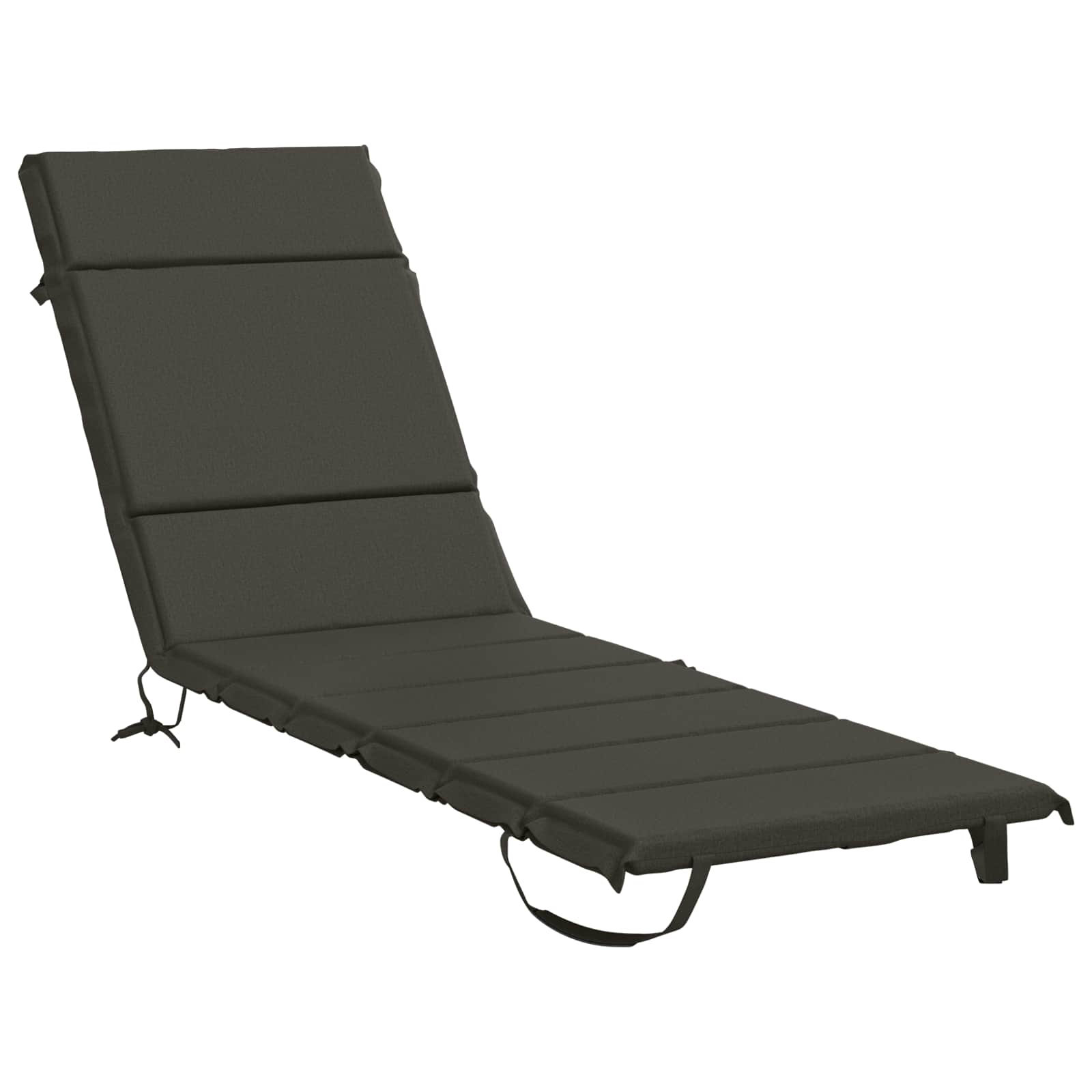 Sonnenliege Kissen Gemert 100 % Polyester Anthrazit Vidaxl