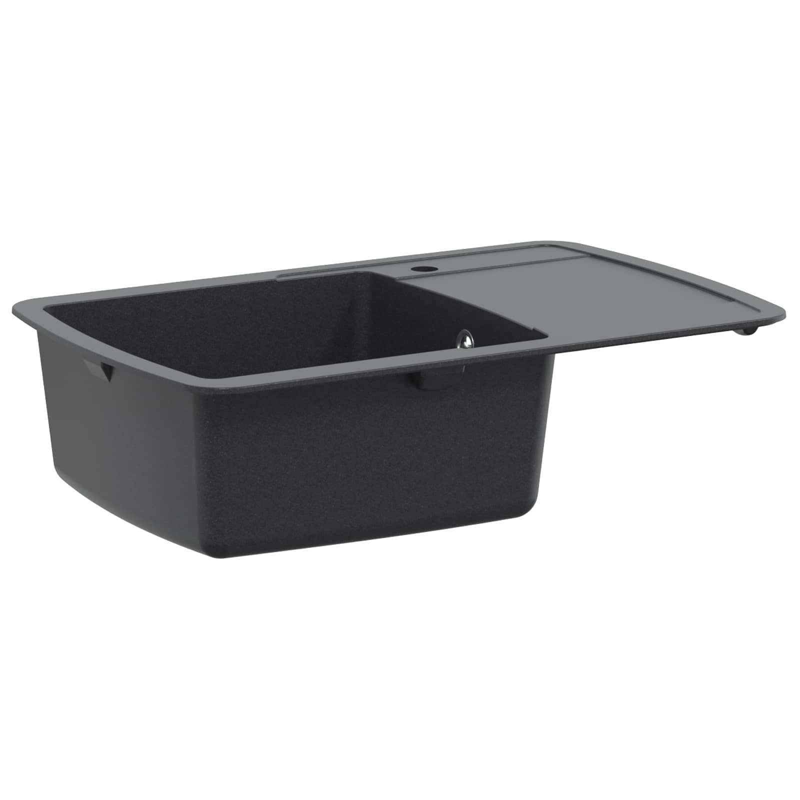 Küchenspüle Einbecken Granit 78 X 50 X 31 Cm Graphit Vidaxl