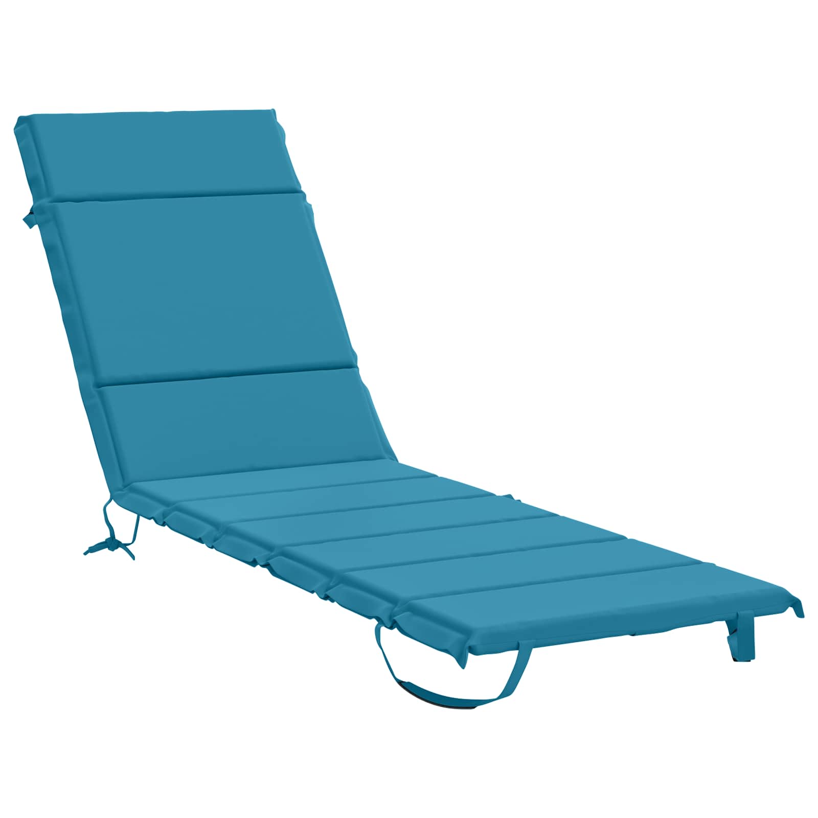 Sonnenliege Kissen Gemert 100 % Polyester Himmelblau Vidaxl