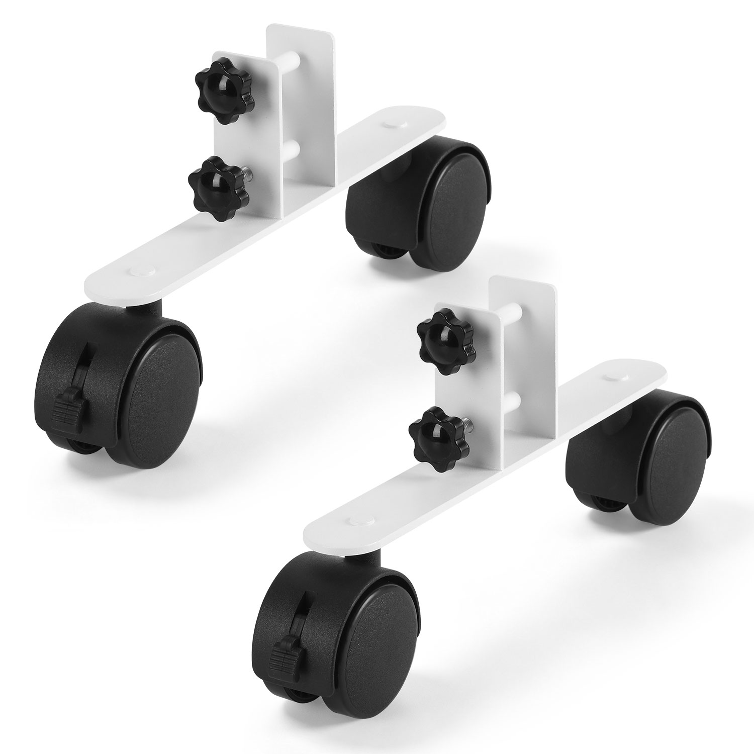 Wolketon 6x Standfüße Für Infrarotheizung Mit Rollen, 2er Set, Universal Heizungsständer, 360° Rollbar, Feststellbar, Für Heizkörper