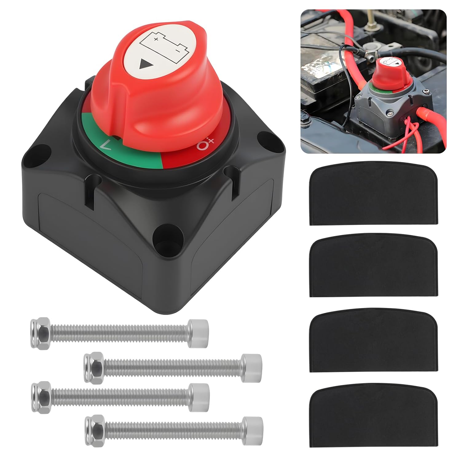 12v-24v Batterietrennschalter, 12v Batterietrennschalter Mit 300a Kapazität, Batterietrennschalter Für Autos, Motorräder, Boote Und Lkws, Sicherheit Und Langlebigkeit