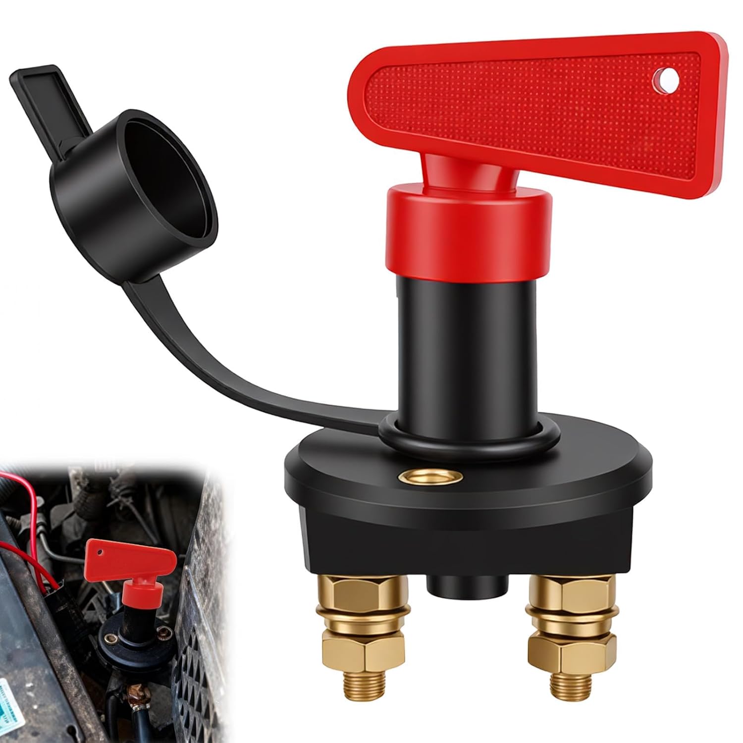 12-24v Batterietrennschalter, Hochleistungs-batterietrennschalter Mit Schlüsseln, Max. 200a Für Pkw, Lkw, Boot, Fahrzeuge, Stromunterbrechungsschalter