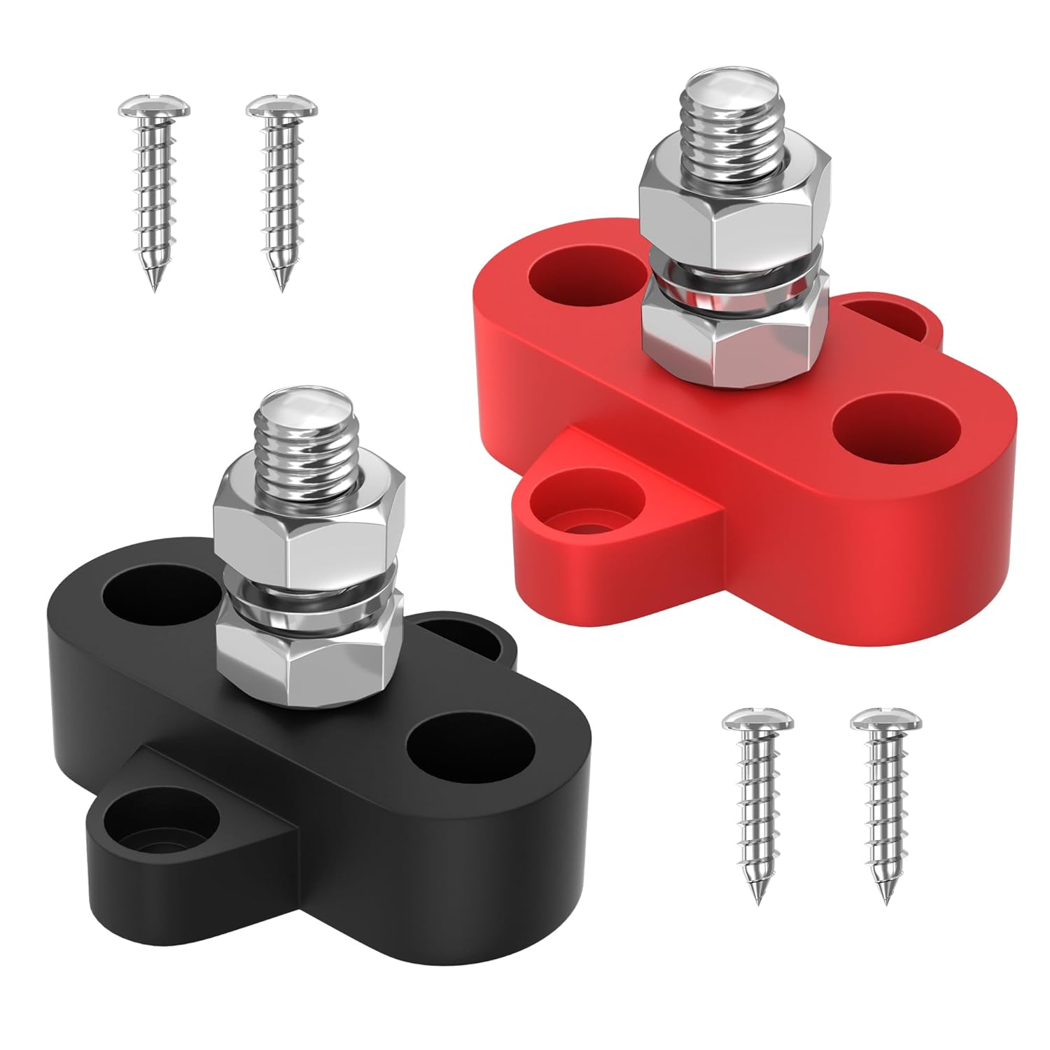 12-v-150-a-stromschiene, Stromverteilerblock, 5/16"-einzelbolzen-batterieanschluss, Für Anwendungen In Der Schifffahrt, Im Automobilbereich, Auf Booten Und In Solaranlagen – Plus- Und Minuspol