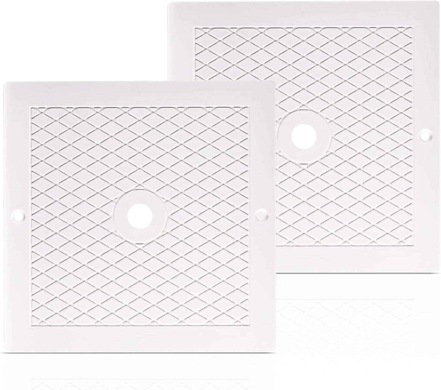 Set Mit 2 Skimmerabdeckungen (25,4 Cm) – Kompatibel Mit Hayward Spx1082e, Sp1082, Sp1085, Sp1086 – Robuste, Quadratische Kunststoffabdeckung Für Eingelassene Pools – Weiß