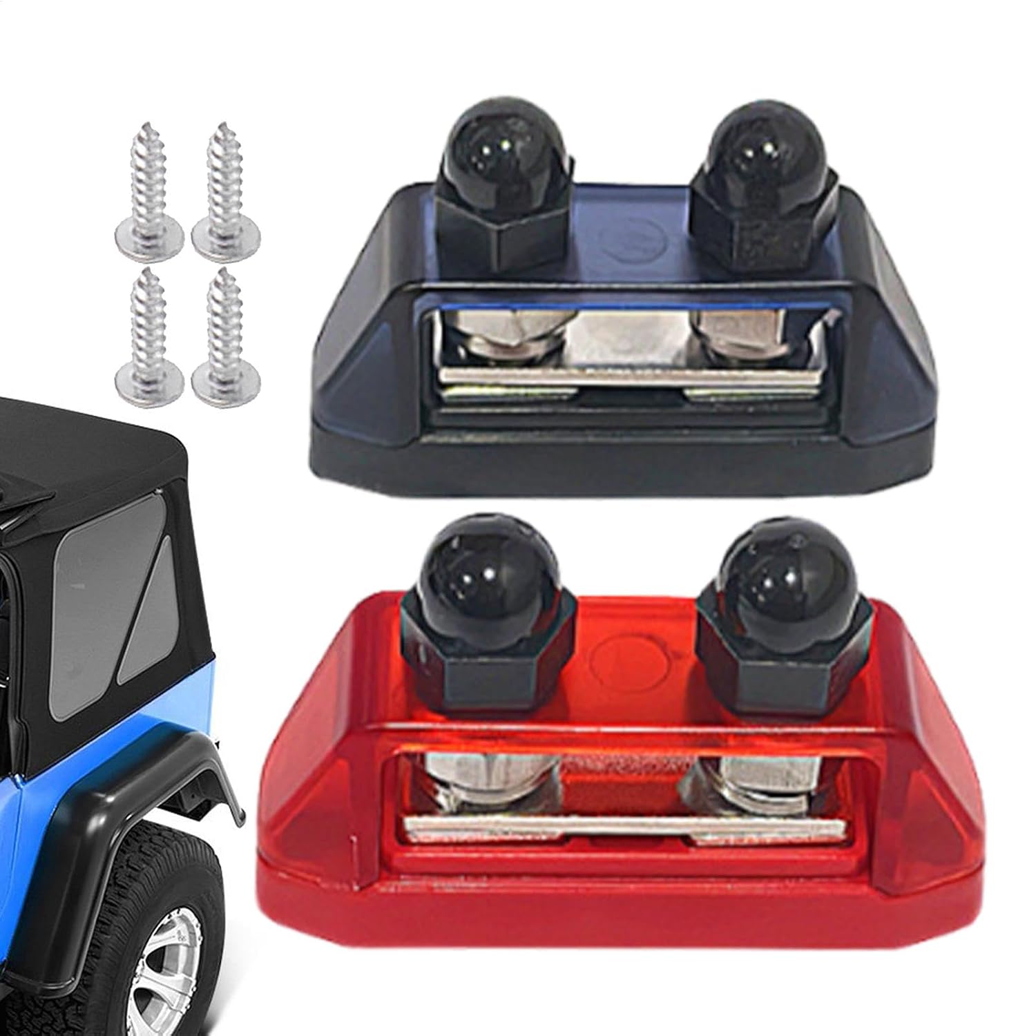 Stromschiene Für Autos, M10-anschlüsse, Batterieklemmenblock, Vielseitiges Design, M10-anschlüsse Für Die Stromverteilung In Autos, Booten Und Schiffsanwendungen, Rot Und Schwarz