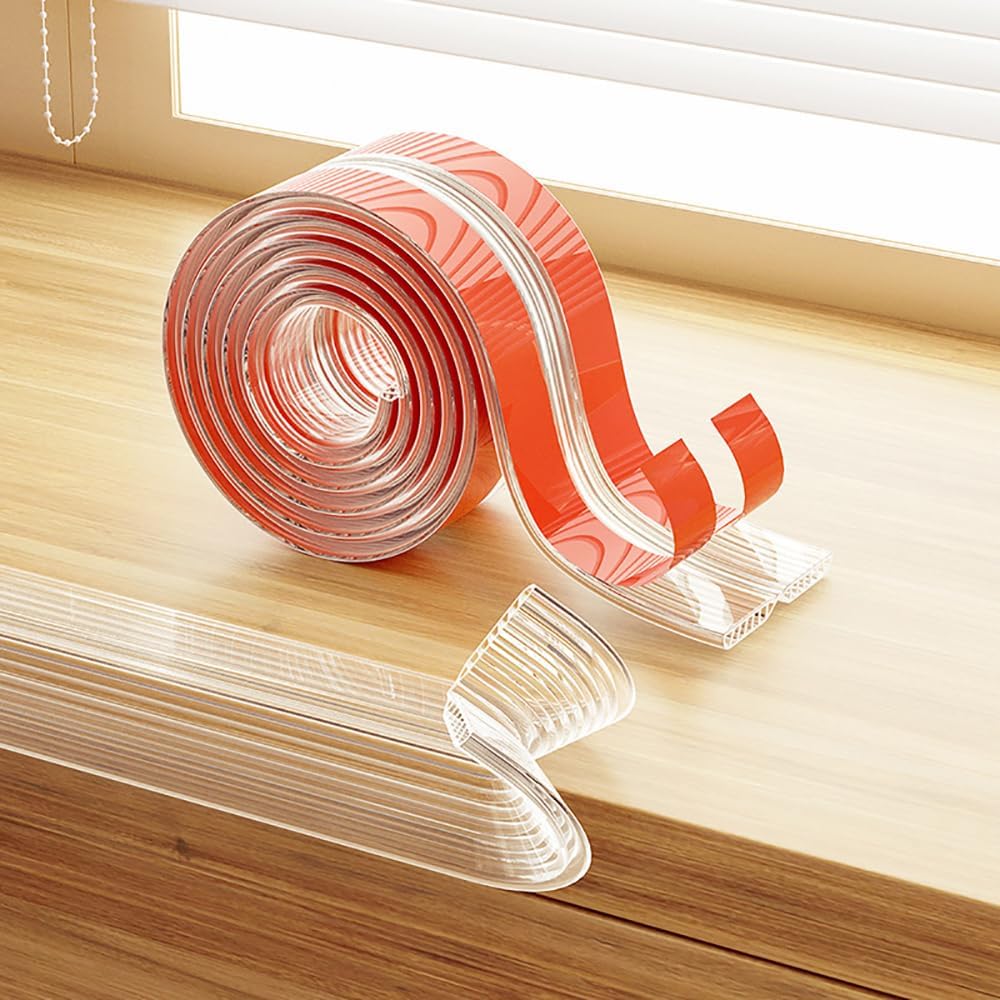 Babyschutz, Transparentes Pvc, Möbelschutzleiste, Kantenschutz, Für Tische, Fensterbänke, Wände (25 Mm X 25 Mm X 3 M)