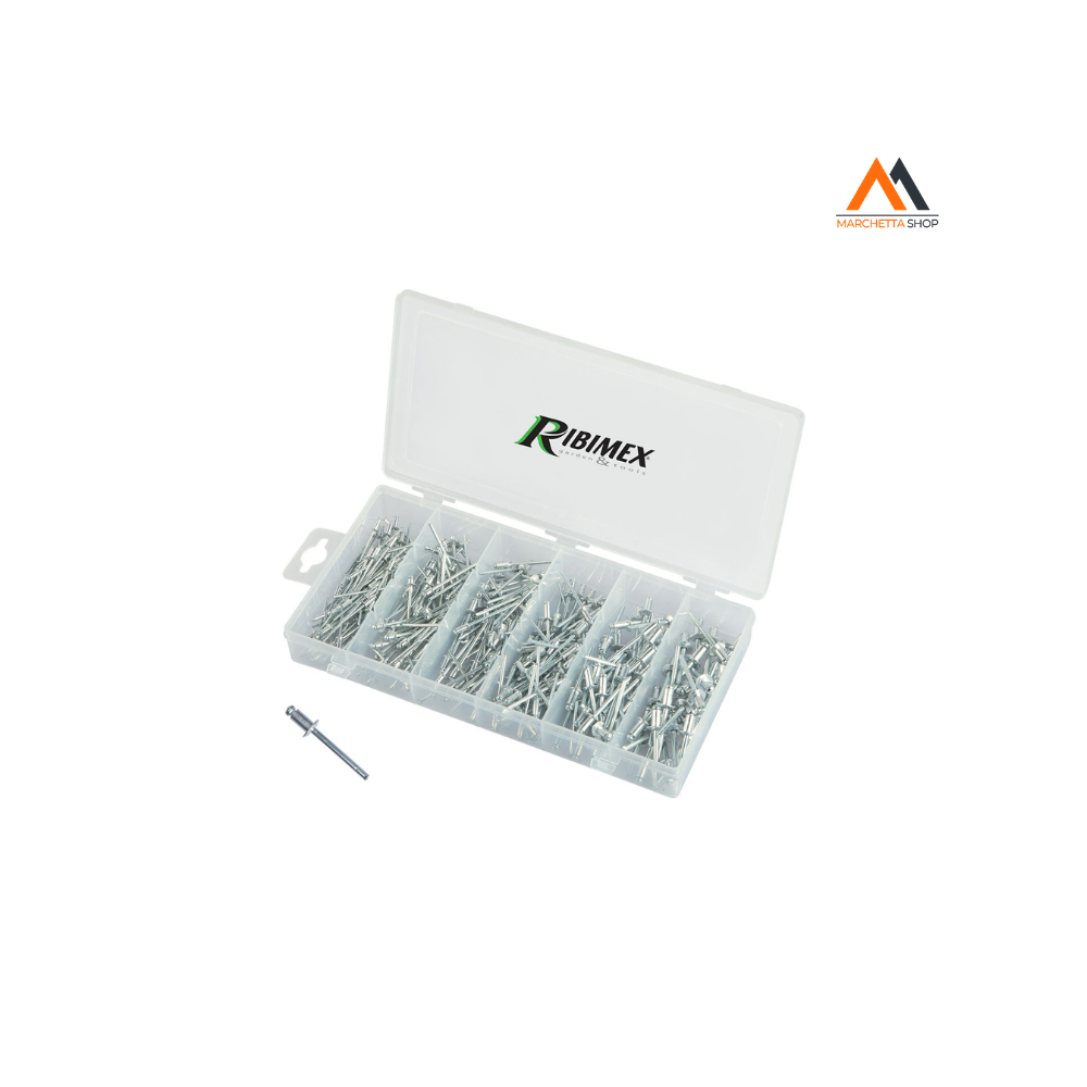 Assortimento Rivetti In Alluminio Totale 320 Pz