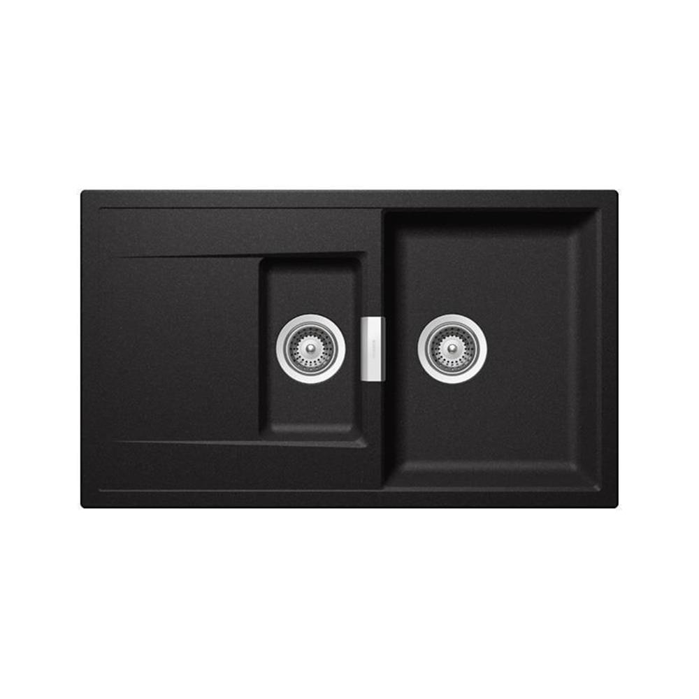 Schock Einbauspüle Cristadur Mono D-150 A Stone Sto Exzenterbedienung