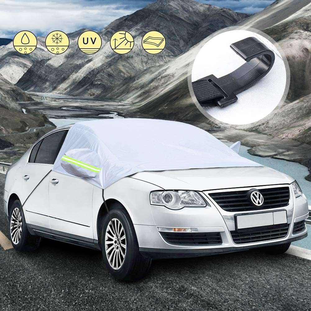 Auto Windschutzscheibe, Windschutzscheibenabdeckung Anti-schnee-abdeckung Windschutzscheibe Auto Anti-frost Anti Uv Bache Windschutzscheiben-schutzabdeckung Universal Frontscheibe Für Auto,soekavia