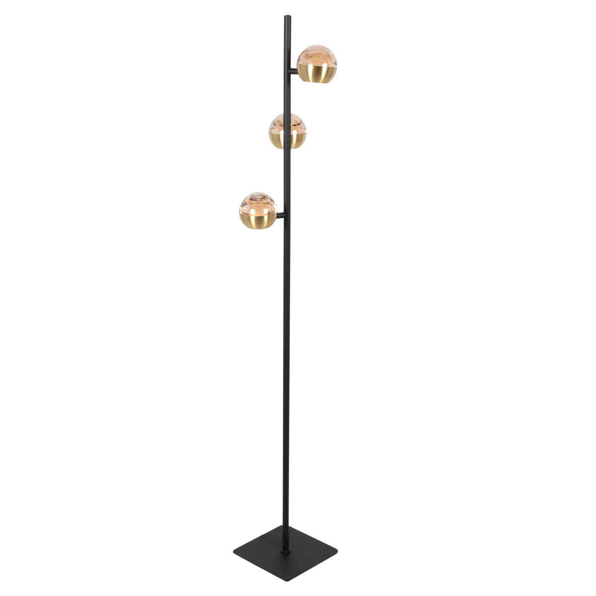 Steinhauer Exclusive - Stehlampe - Belluno - Messing - Glas