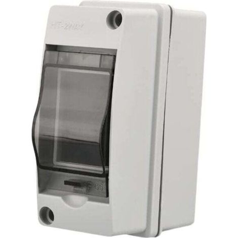 Coffret Electrique Etanche Exterieur Ip65, 2 Modules, Abs De Surface En Plastique, Boite De Boitier Etanche Electrique Exterieur, Armoire De Contrôle, Coffret Modulaire Boitier De Jonction (2 Wa