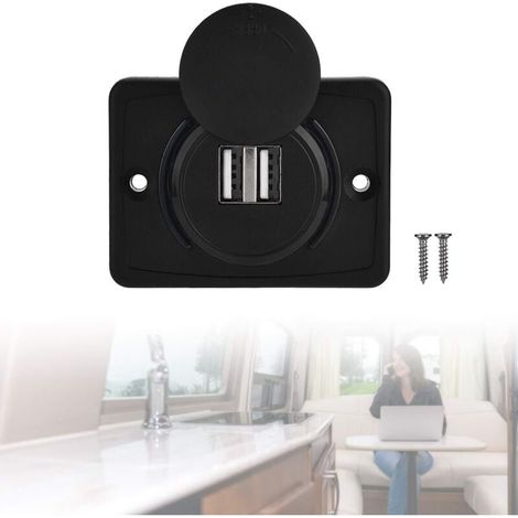 Usb-anschluss (12 V), Usb-ladeanschluss, Doppel-usb-ladeadapter (2 Anschlüsse), Usb 3,1 A 12 V Led-ladepanel, Auch Für Camping, Auto, Boot Und Marine