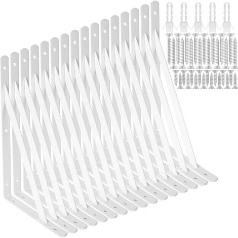 Set Mit 8 Regalwinkeln, 30,5 Cm, Robuste Rechtwinklige Winkel, Regalträger