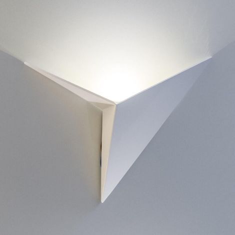 Weiße Led-wandleuchte Mit Integrierter Led-fassung, Schutzart Ip20, Weiches Und Warmes Licht, Aus Lackiertem Metall