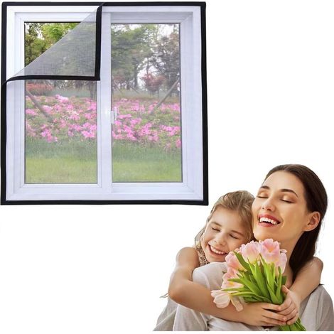 Fenster-moskitonetz 115 X 125 Cm – Universalgröße – Transparent Und Waschbar – Effektiver Schutz Vor Mücken Und Anderen Insekten