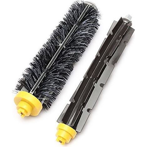 2er-pack Hauptwalzen, Mittelbürste Für Irobot Roomba 600 Und 700 Serie. Multifunktionale Hülle Für Irobot Roomba Aus Borsten Und Silikon.