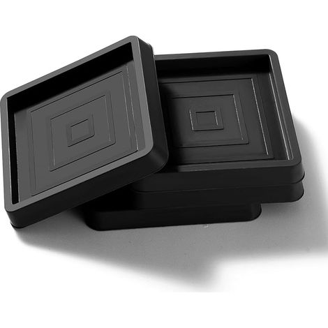 4 Stück 6,4 Cm Große, Quadratische Anti-rutsch-gummipads, Anti-rutsch-pads Für Bett- Und Sofarollen, Gummifüße, Für Bett, Kleiderschrank, Sofa, Stuhl, Tisch, Schwarz