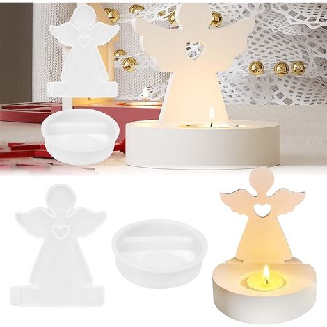 Weihnachts-engel-silikonformen, Engel-silikonformen, Engel Mit Sockel, Silikon-kerzenform, Engel-silikonform, Weihnachts-engel-kerzenform Für