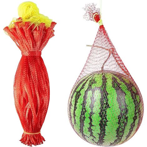 Set Mit 50 Wassermelonennetzen Für Den Garten – Melonenhängematte – Wiederverwendbar – Hängesäcke Zur Fruchtstütze – Melonennetz Mit Kordelzug – Dickes Melonengitter Für Den Garten